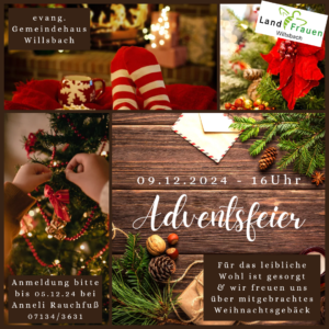 Adventsfeier für Mitglieder
