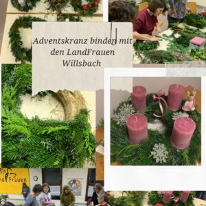 Adventskranz binden