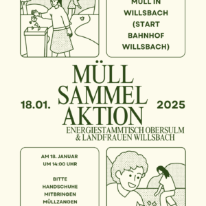 Müllsammelaktion der Landfrauen & Energiestammtisch Obersulm