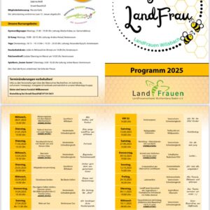 happy to bee LandFrau – Jahresprogramm 2025
