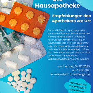 Die Hausapotheke – Empfehlungen des Apothekers vor Ort