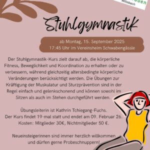 Stuhlgymnastik mit Kathrin
