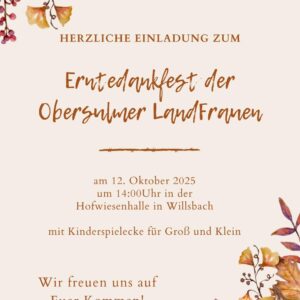 ERNTEDANKFEST der Obersulmer Landfrauen
