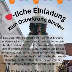 Osterkrone binden